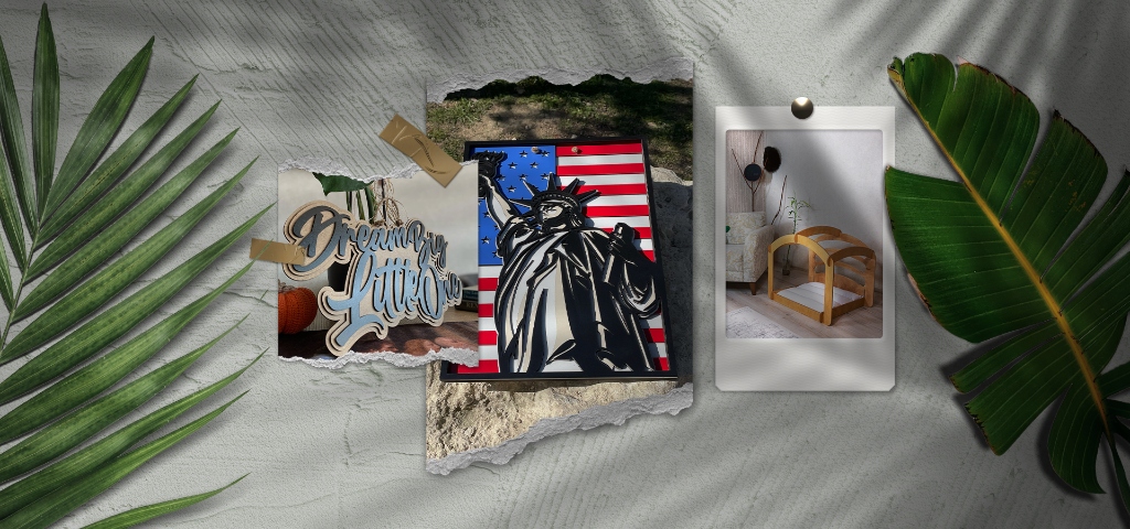 Layered Wooden Decor & Wall Art Pieces
