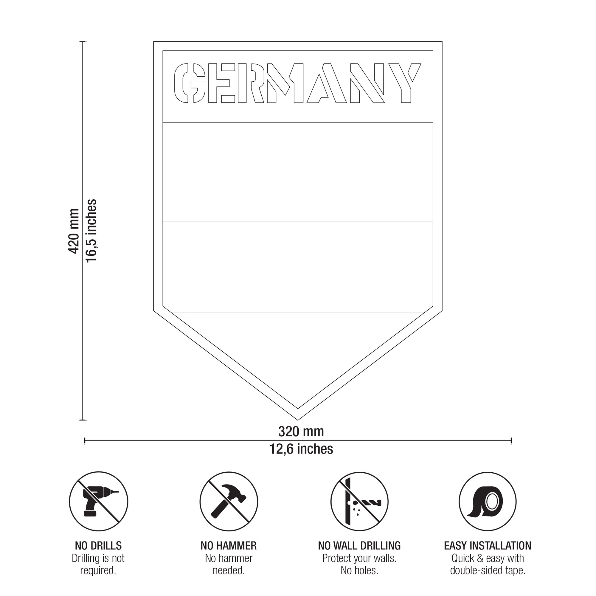 GERMANY FLAG SHIELD View 9