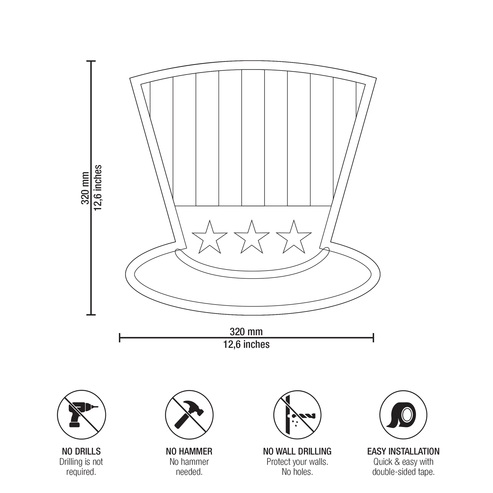 PATRIOTIC TOP HAT View 12