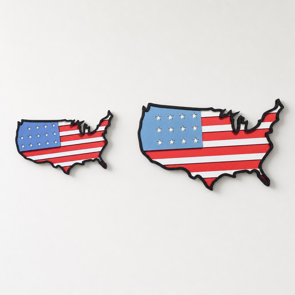 USA MAP FLAG View 10