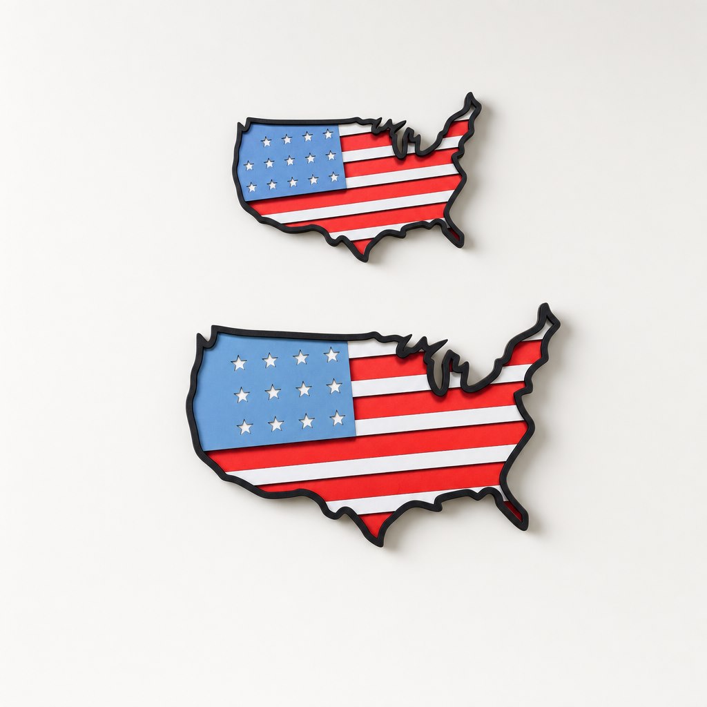 USA MAP FLAG View 11