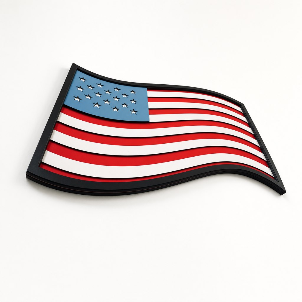 WAVING AMERICAN FLAG View 2