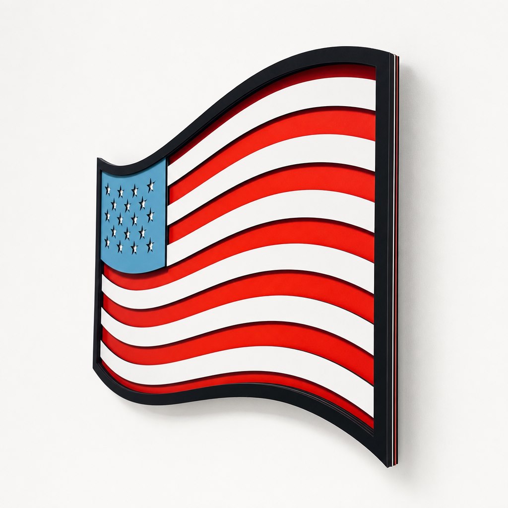 WAVING AMERICAN FLAG View 4