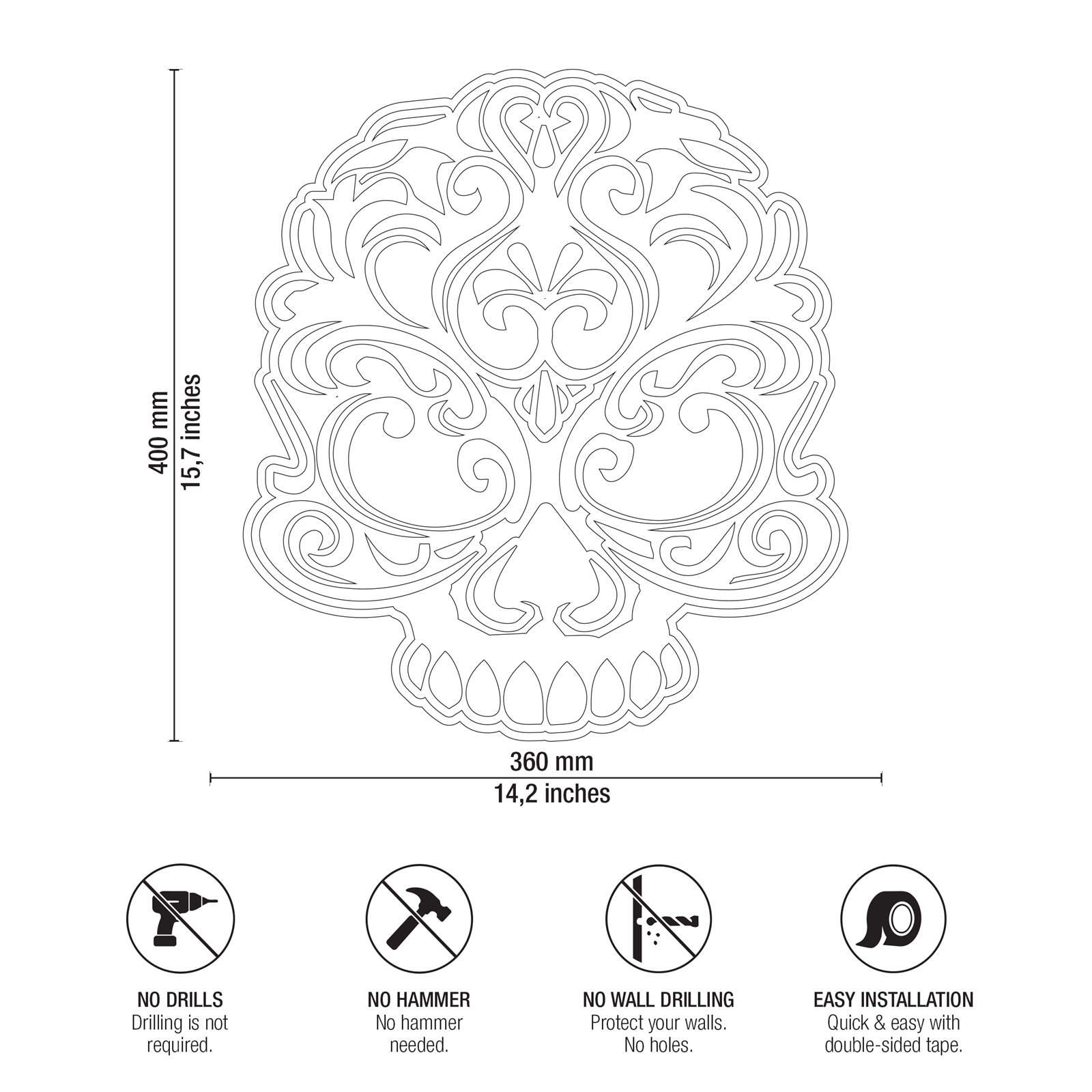 ORNAMENTAL SUGAR SKULL View 8