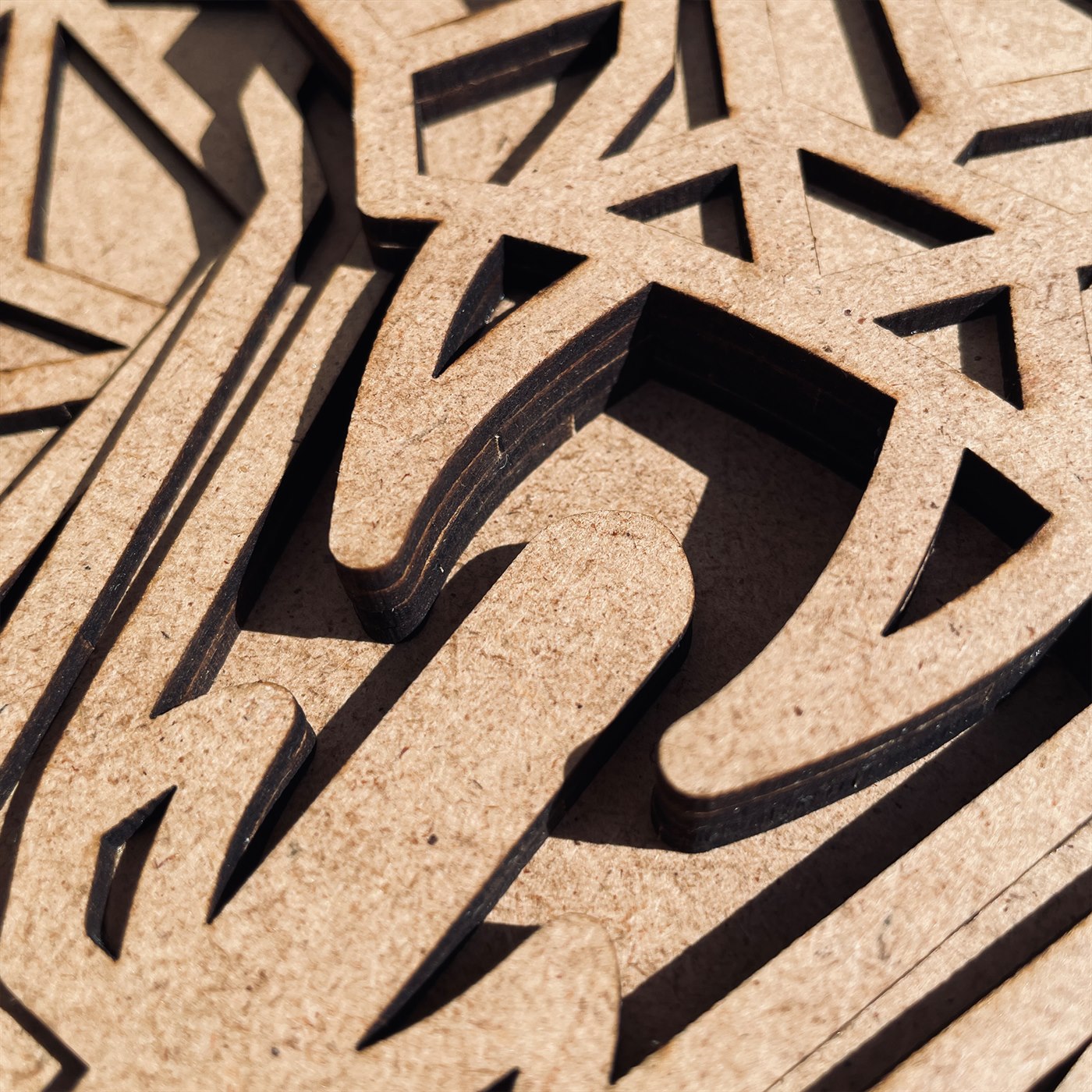 Cobra Geometry Macro Detail of Fangs and Tiered Joinery
