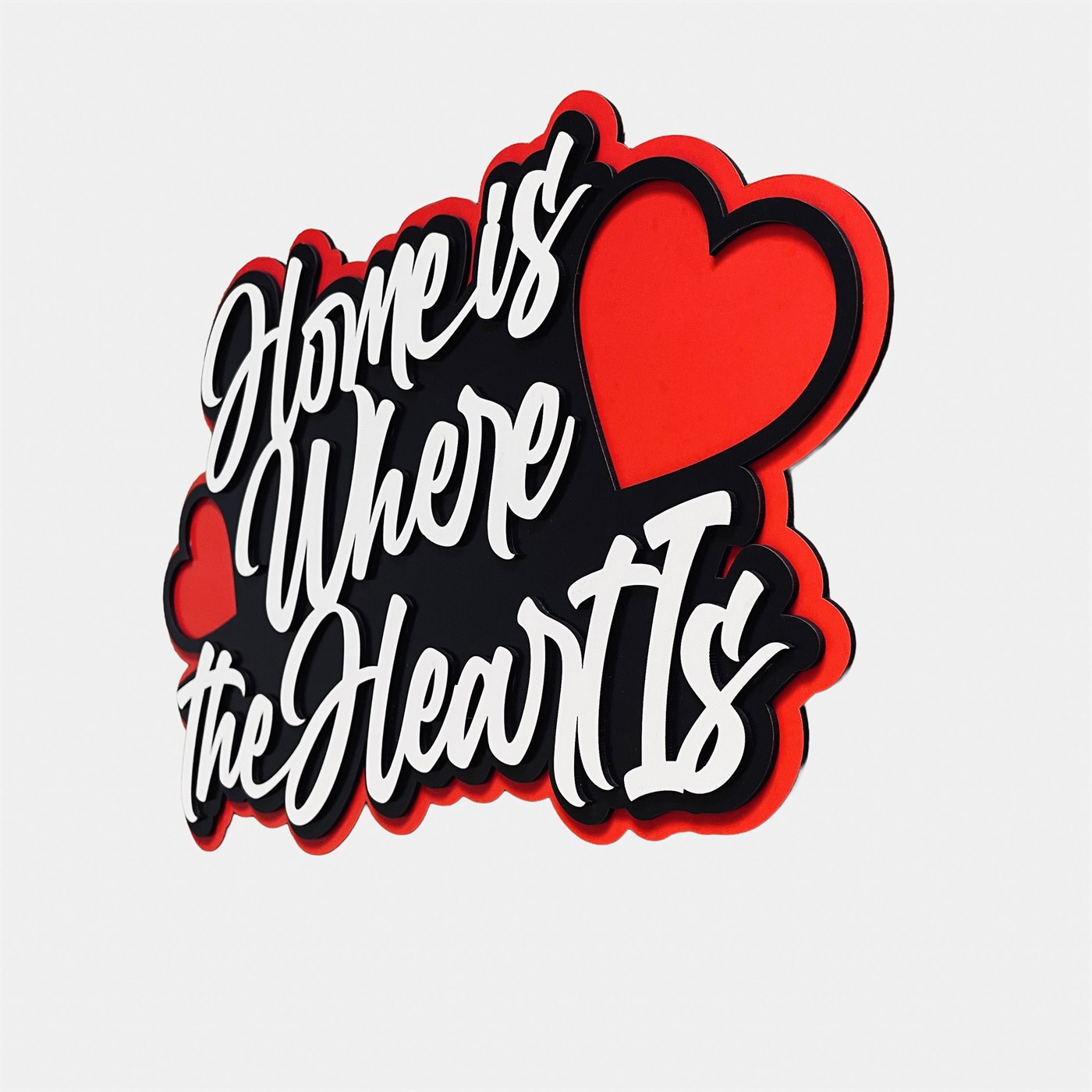 Home Is Where the Heart Is Right Profile Highlighting Dynamic Shadow Interplay