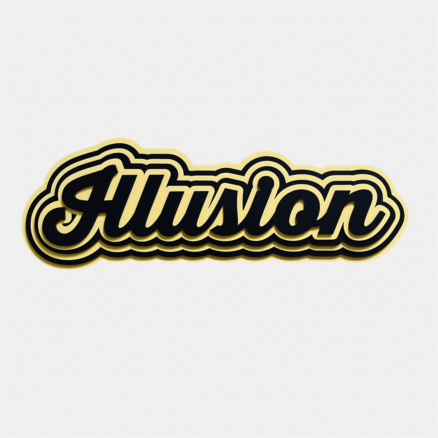 Illusion Multi-Layer 3D Wooden Wall Art Front Elevation