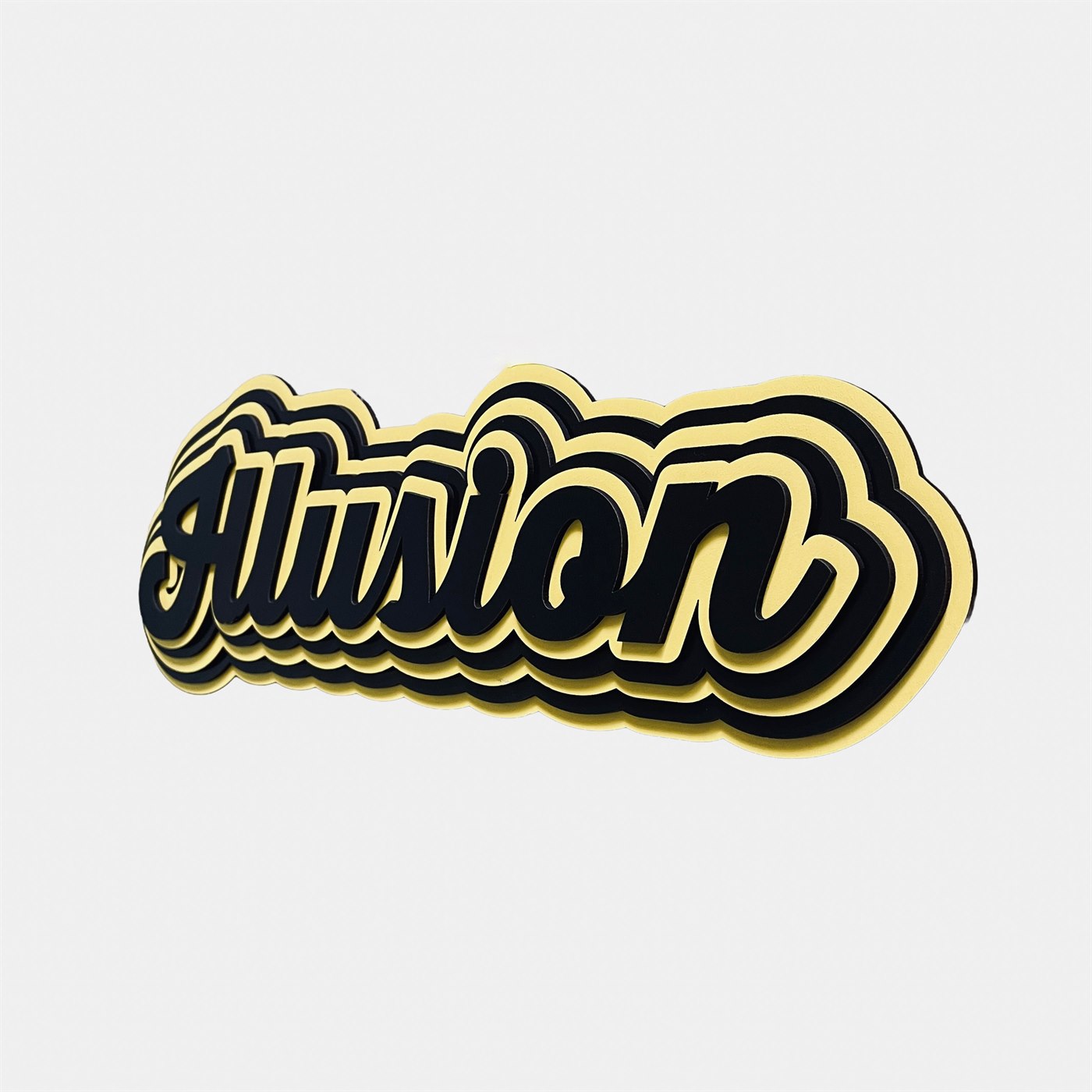 Illusion Right Profile Highlighting Dynamic Shadow Interplay