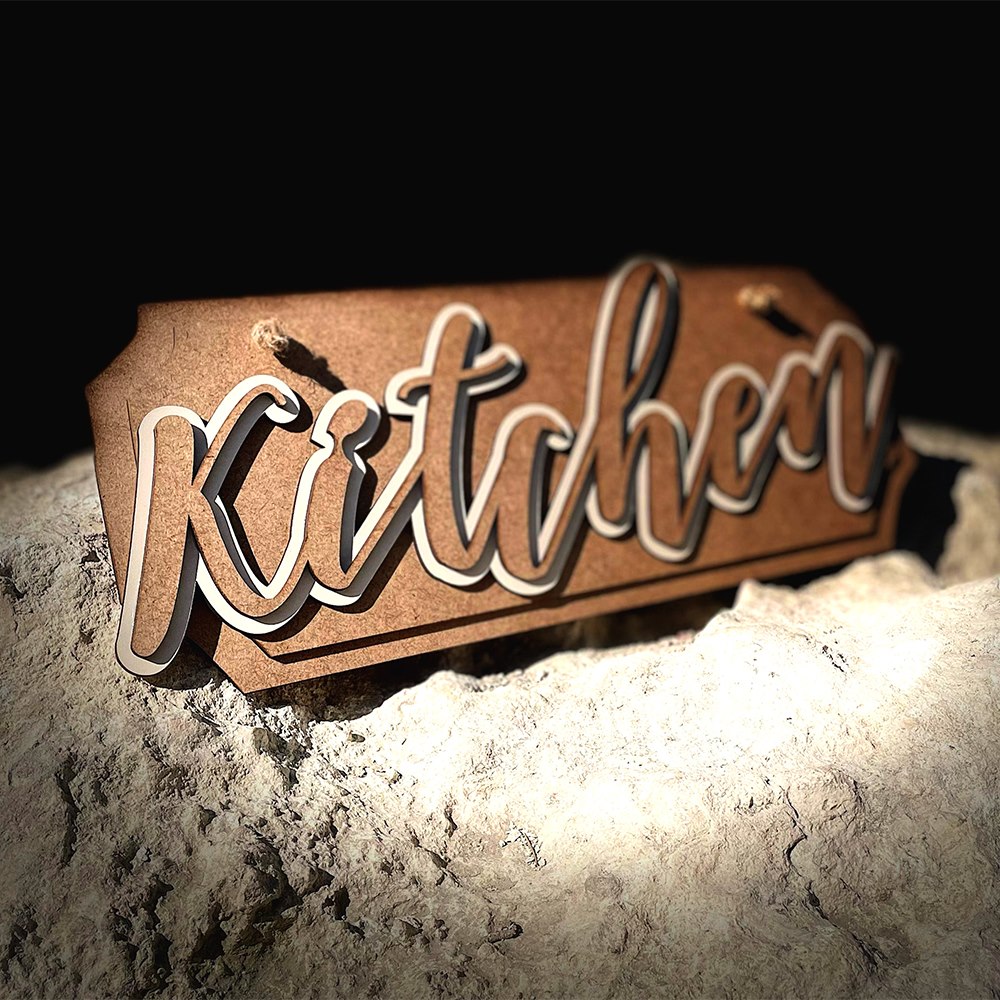 Kitchen Sign Low-Angle Perspective