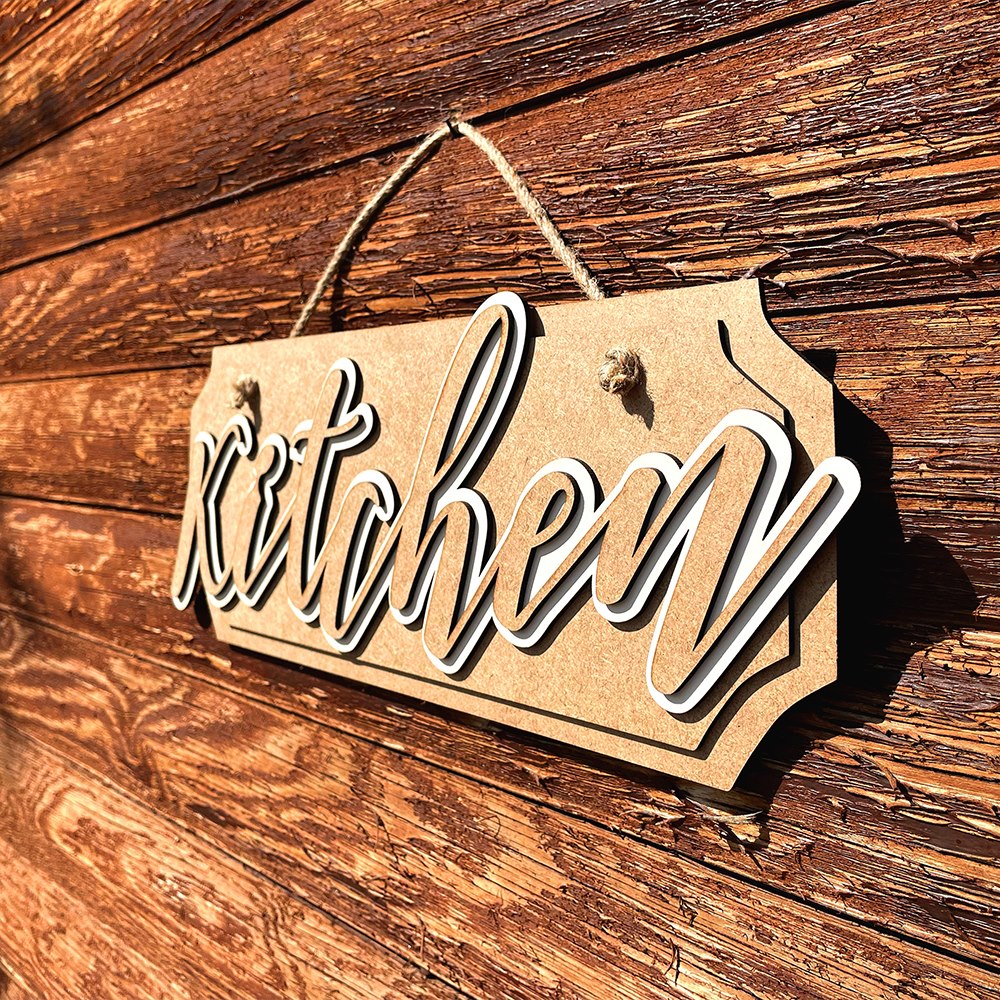 Kitchen Sign Left Profile View