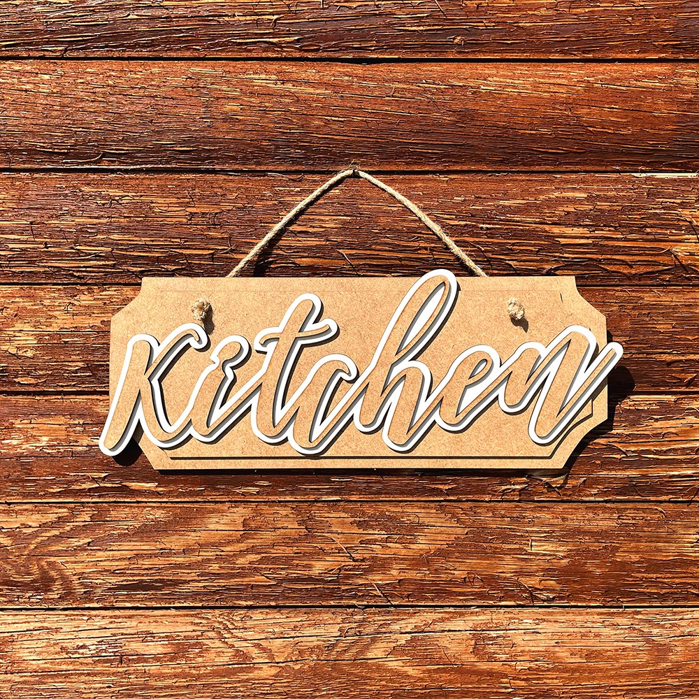 Kitchen Sign Right Profile View