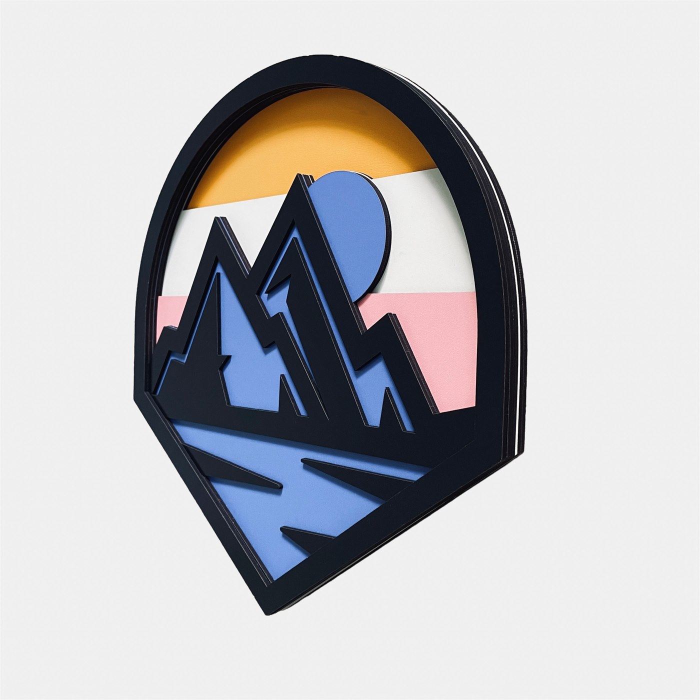 Mountain Escape Right Profile Highlighting Dynamic Shadow Interplay
