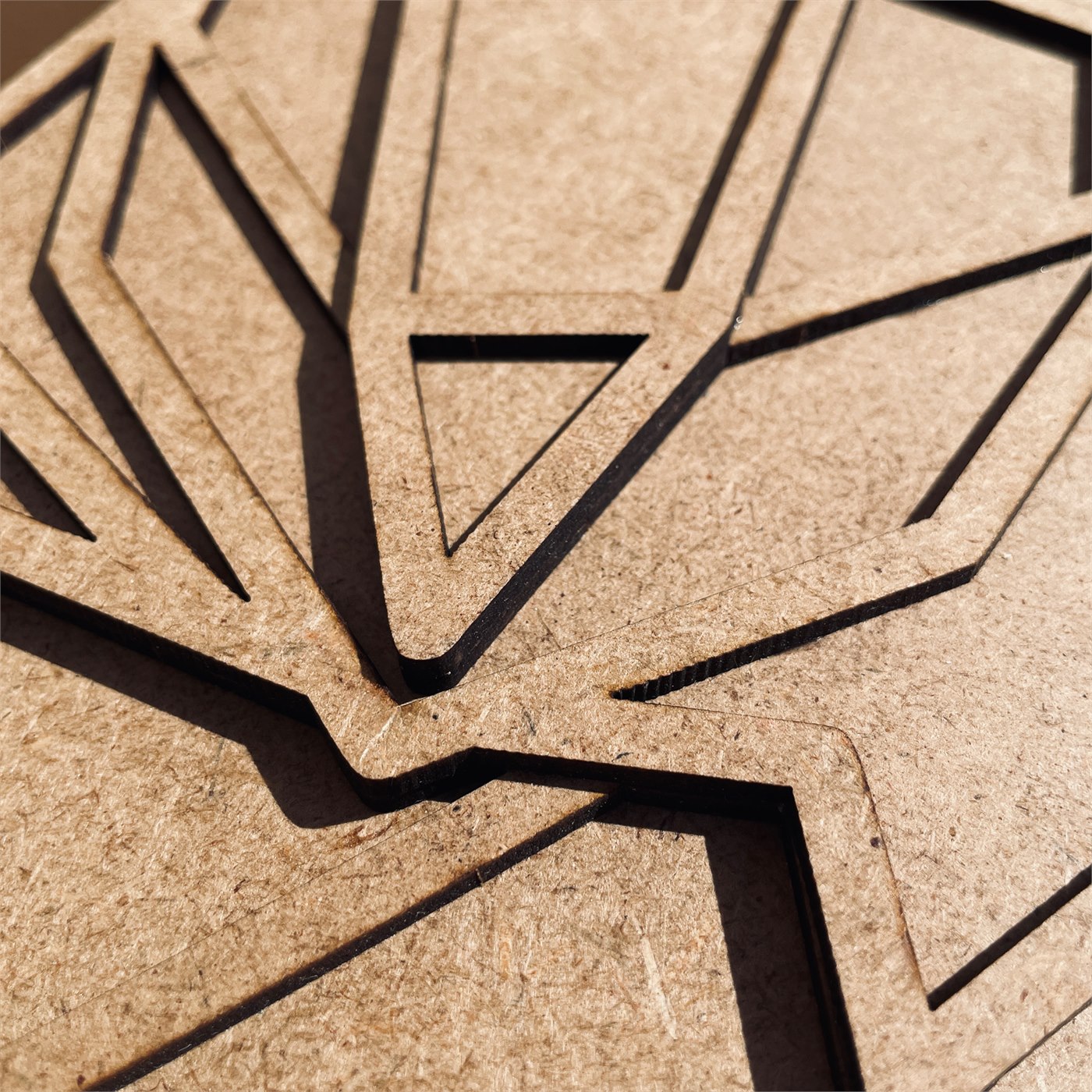 Origami Owl Macro Detail of Mane Creases and Laser Cut Contours