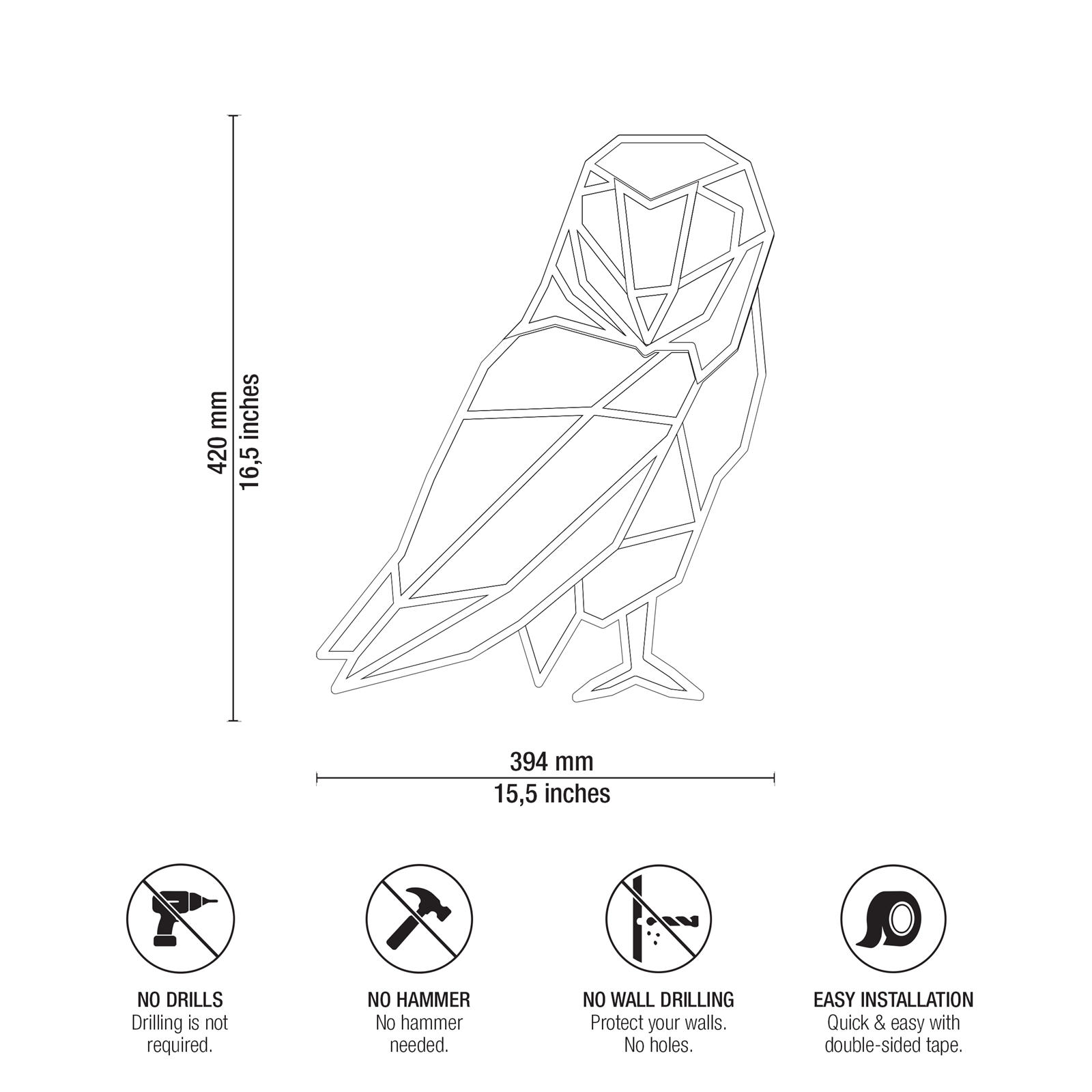 Origami Owl Technical Specifications and Dimensions Drawing