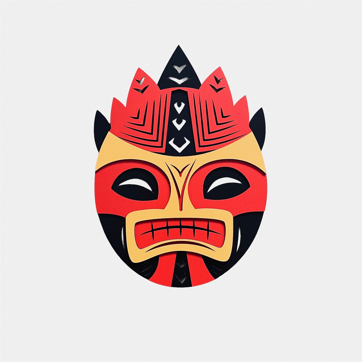Tribal Mask Front Elevation