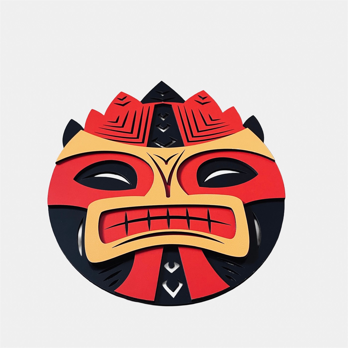 Tribal Mask Low-Angle Perspective