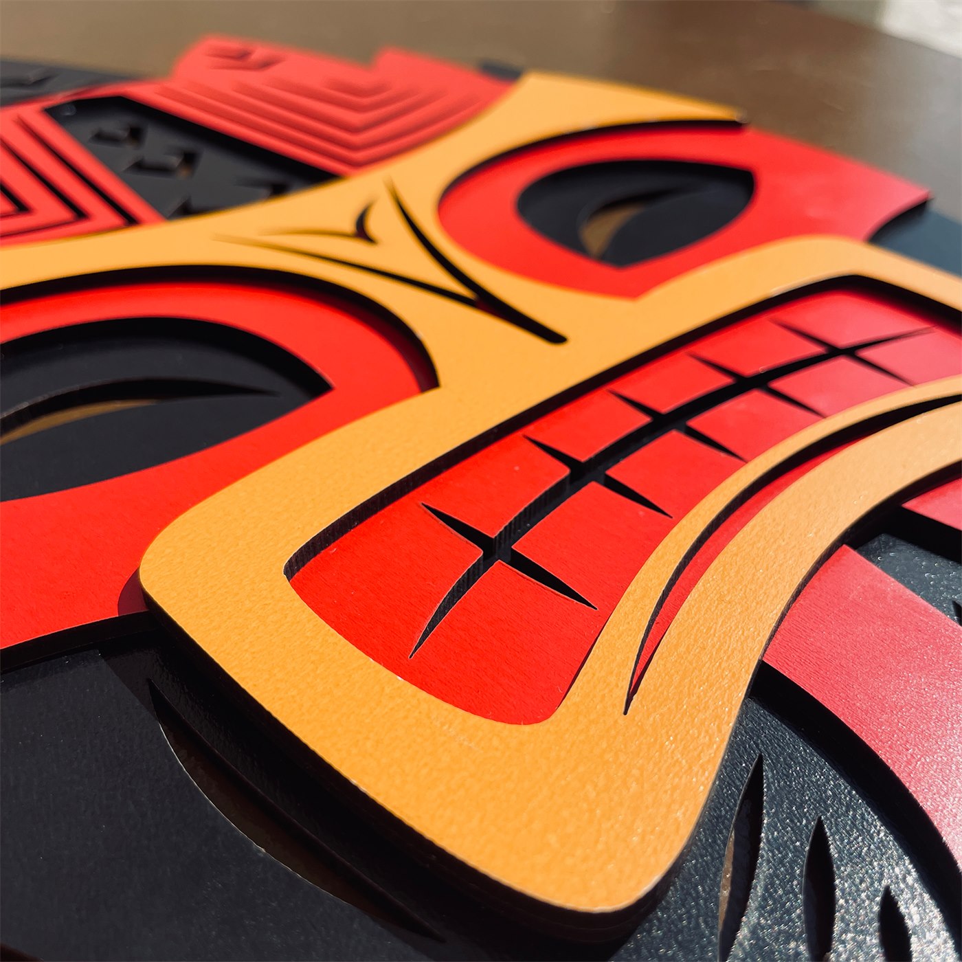 Tribal Mask Wall Mounted View