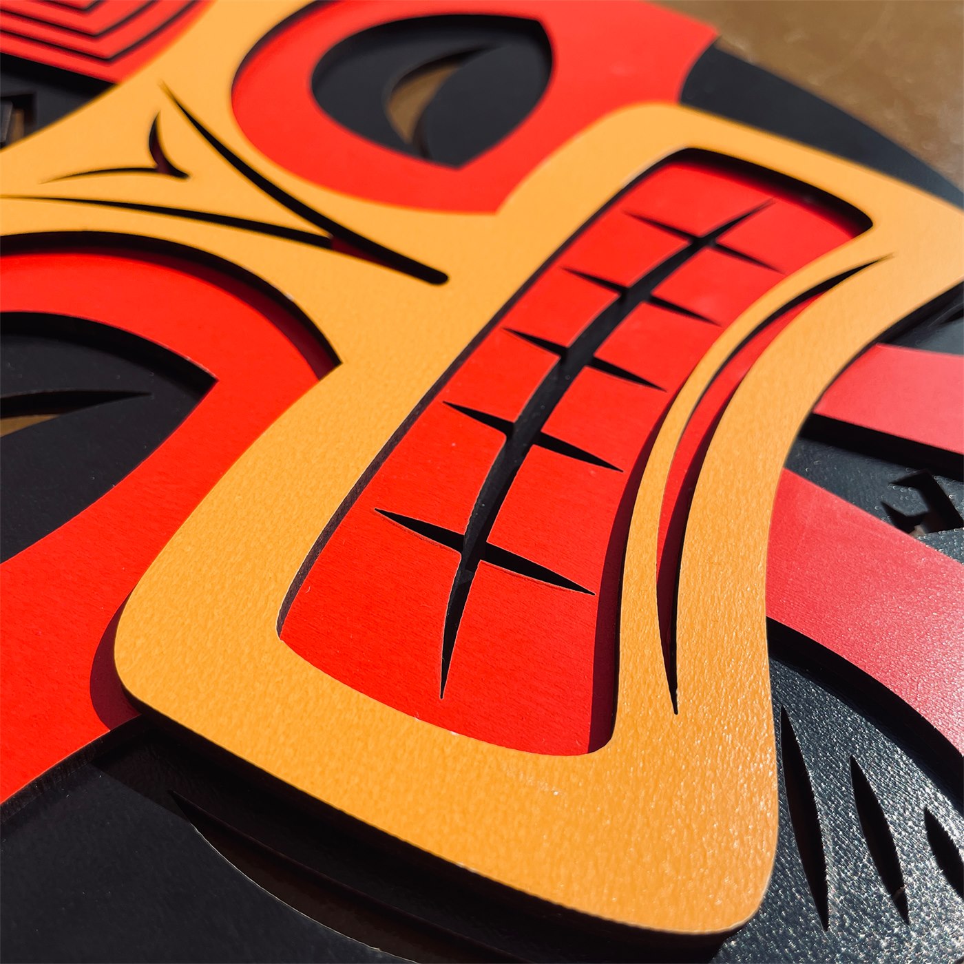 Tribal Mask Contour Detail