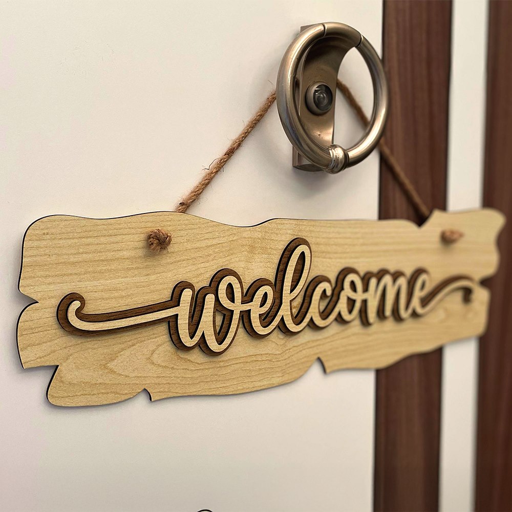 Welcome Sign - Version 1 Low-Angle Perspective