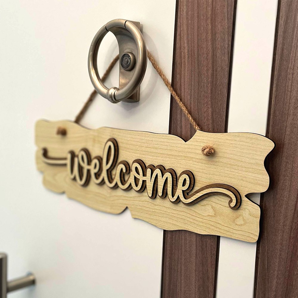 Welcome Sign - Version 1 Left Profile View