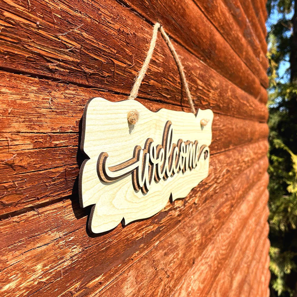 Welcome Sign - Version 1 Contour Detail