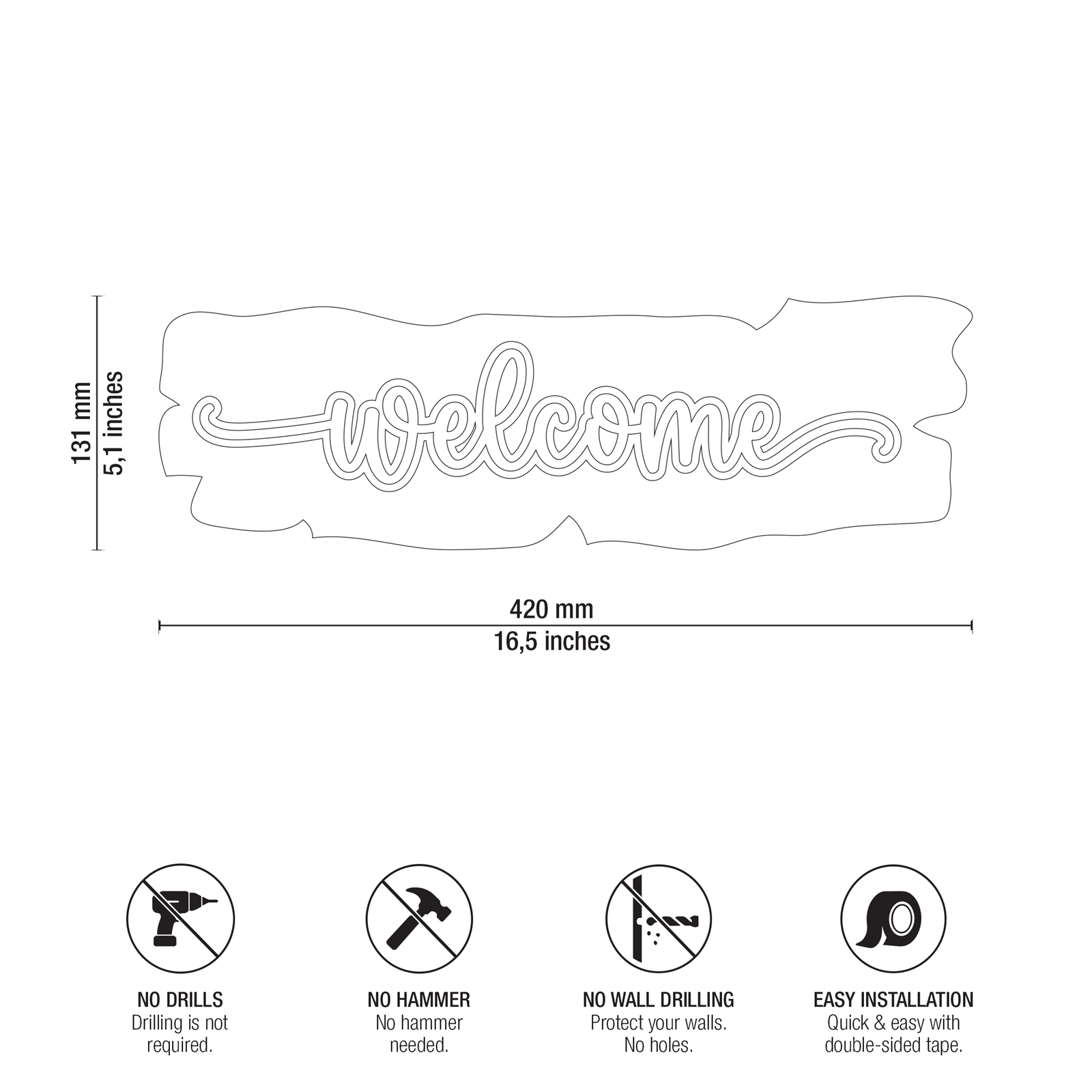 Welcome Sign - Version 1 Technical Specifications