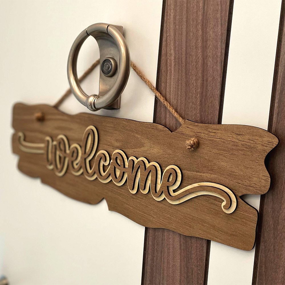 Welcome Sign - Version 2 Left Profile View