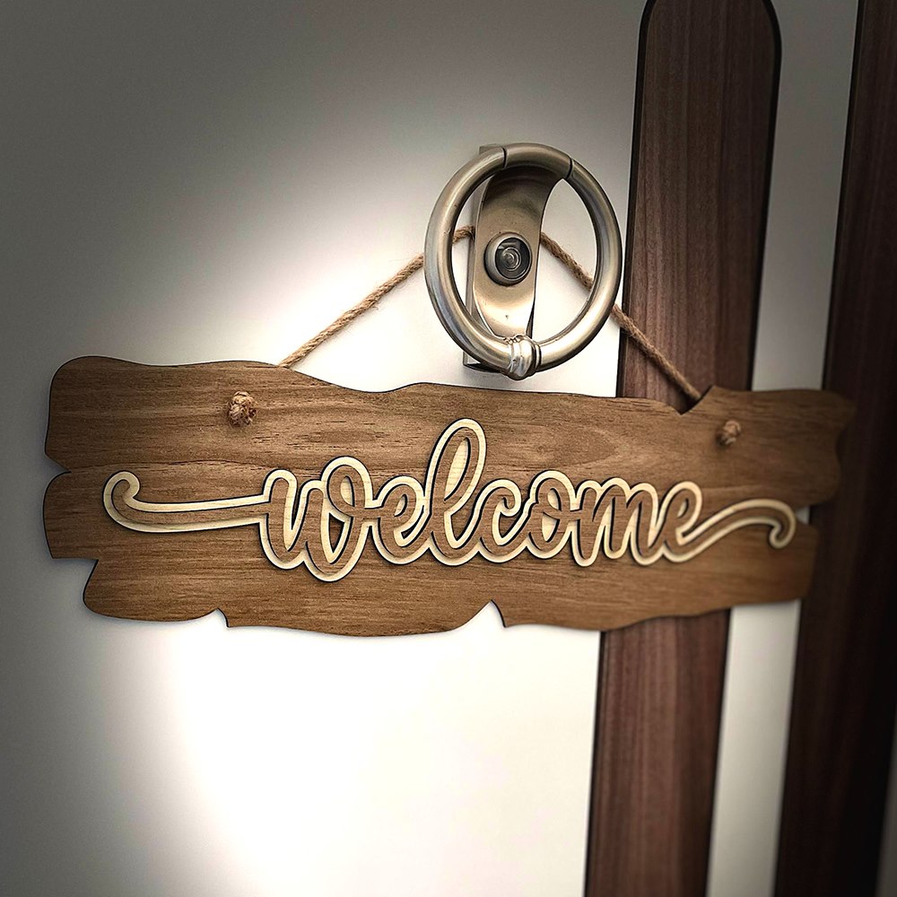 Welcome Sign - Version 2 Right Profile View