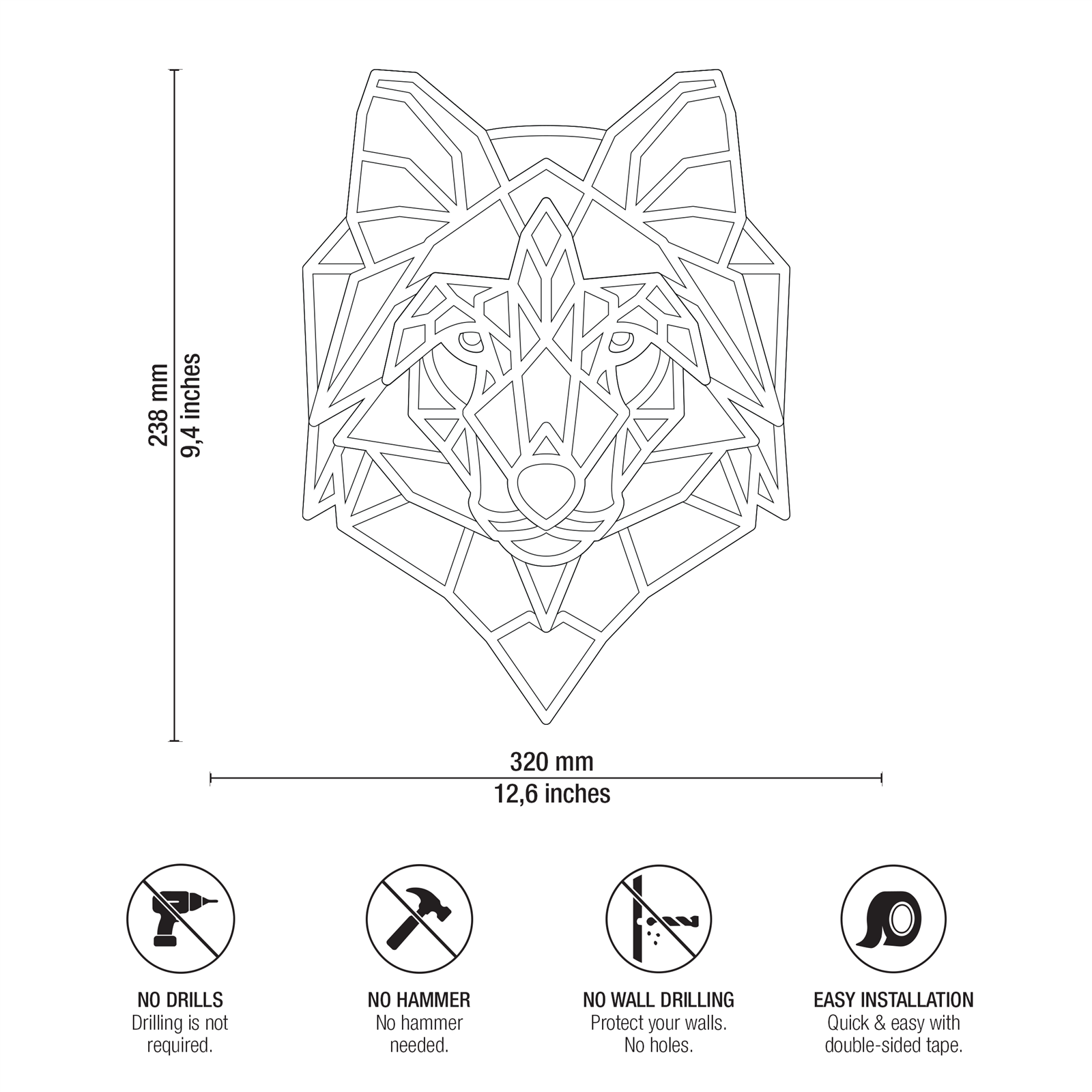 Wild Wolf Technical Specifications and Dimensions Drawing