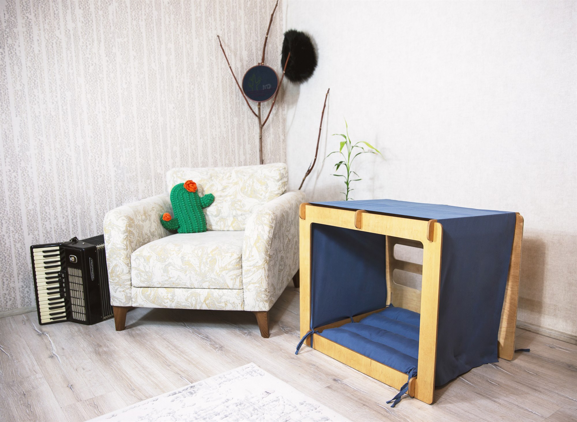 ARUVLUK BOURBON 05 / Solid Baltic Birch Wood Grain & Shadow Layers