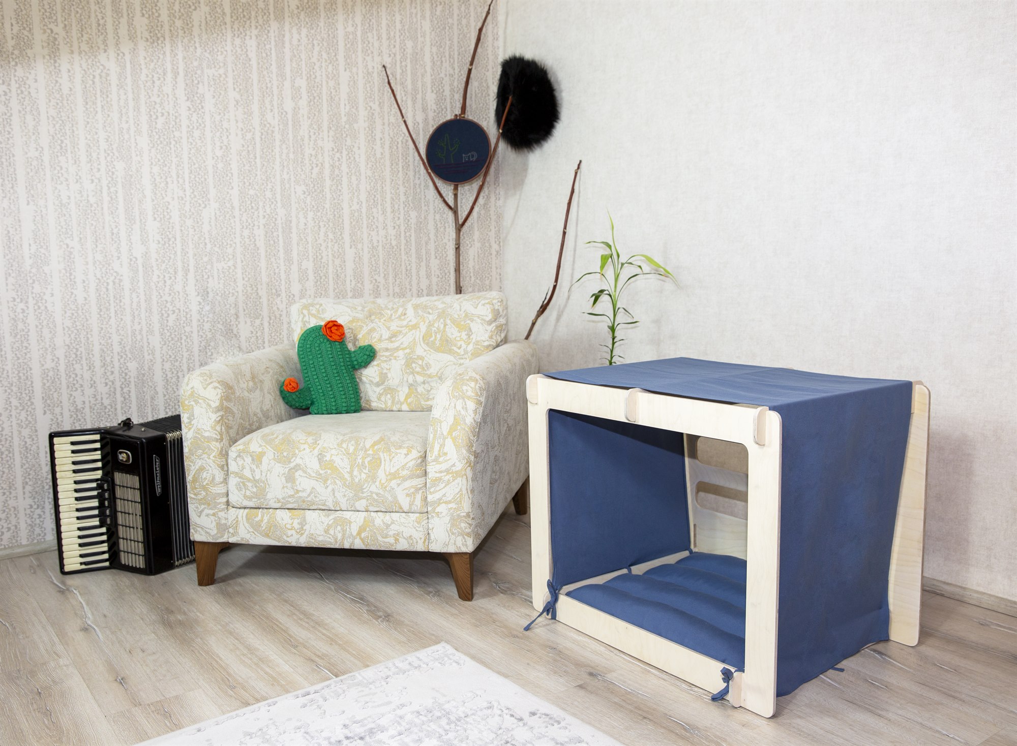 ARUVLUK NATURAL 05 / Solid Baltic Birch Wood Grain & Shadow Layers
