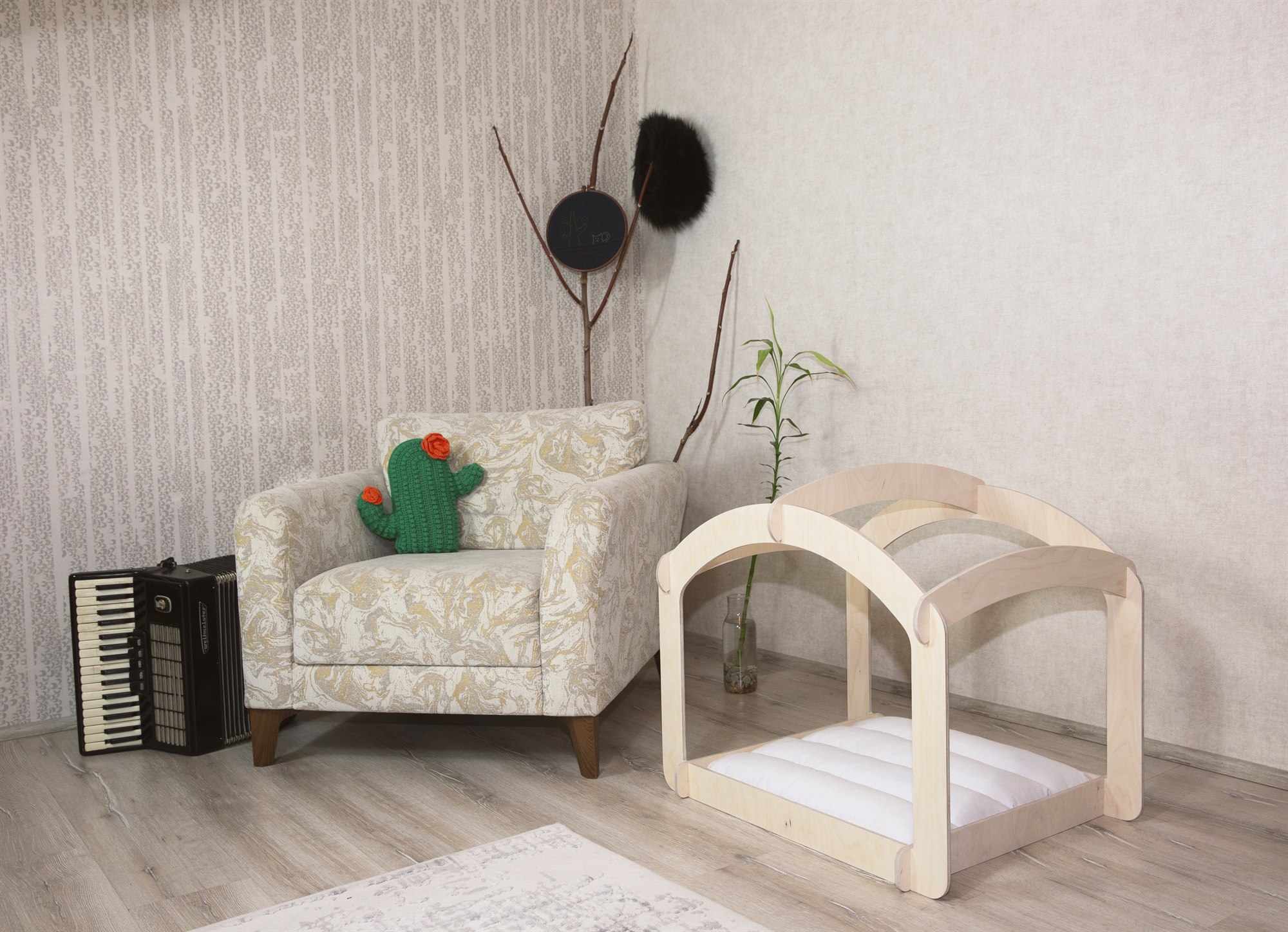 MAKA NATURAL 05 / Solid Baltic Birch Wood Grain & Shadow Layers