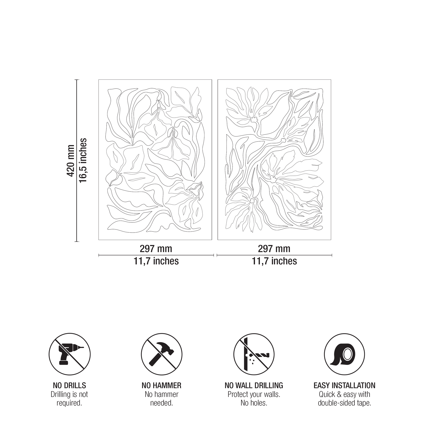 FLORAL CONTRAST DUO Technical Blueprint