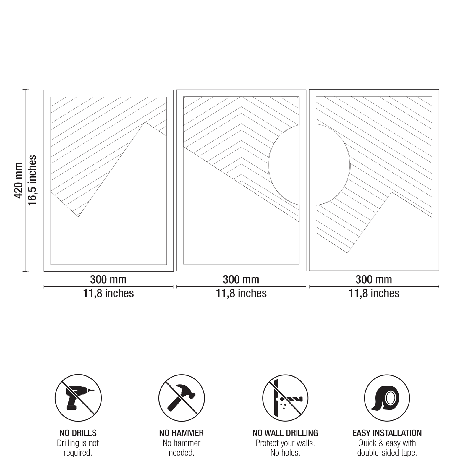 MINIMAL LINES TRIO Technical Blueprint