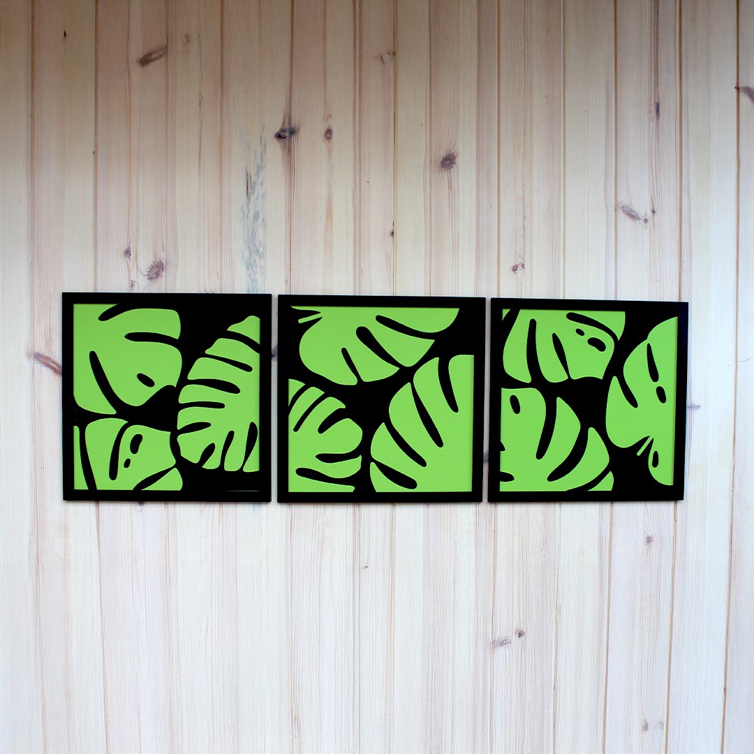 MONSTERA LEAVES TRIO View 5