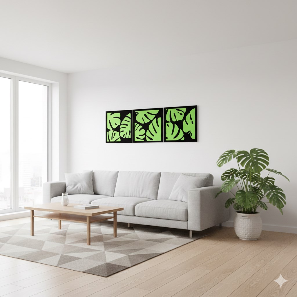 MONSTERA LEAVES TRIO View 6