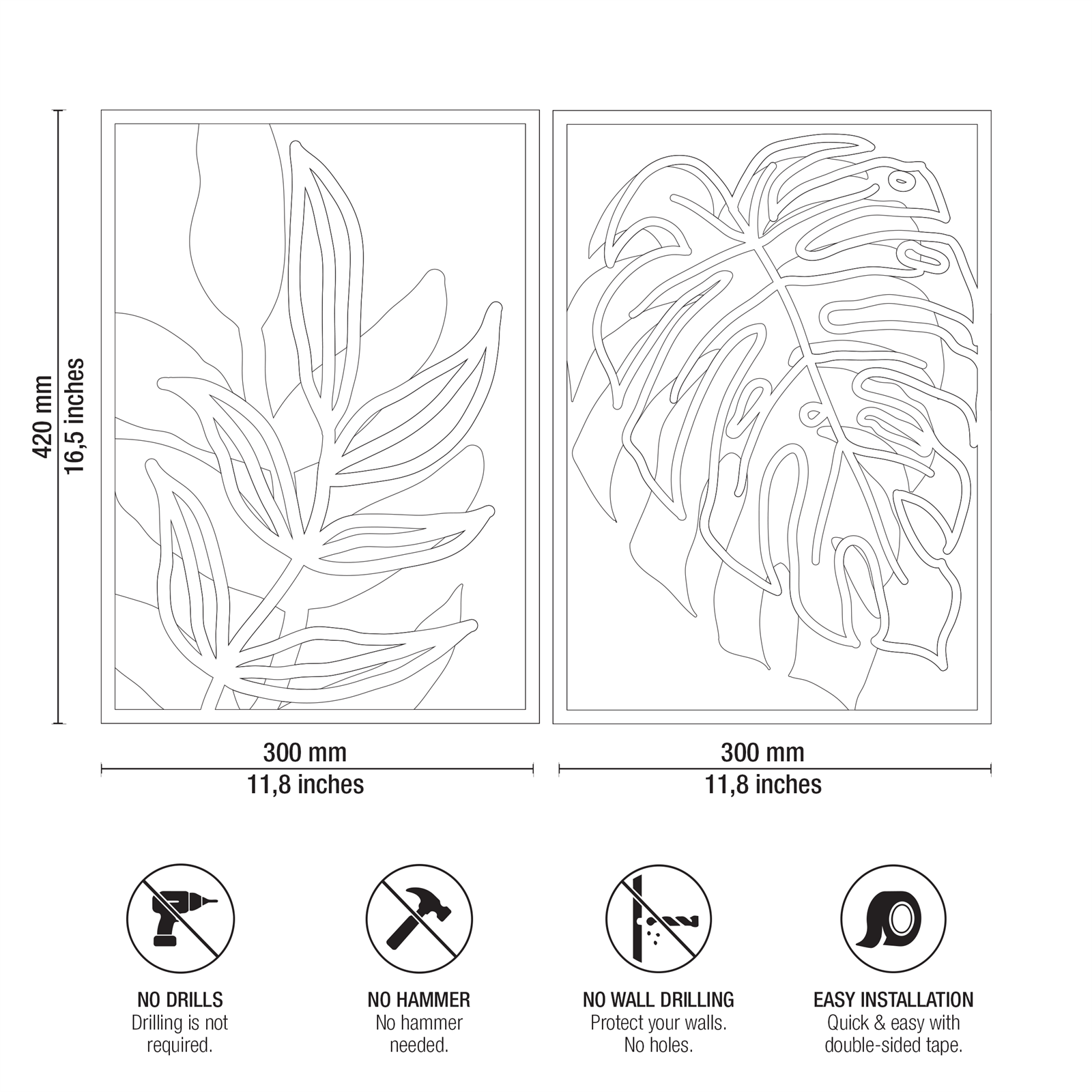 TROPICAL LEAVES DUO Technical Blueprint
